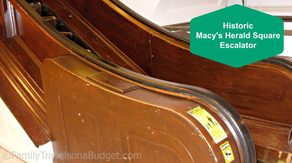 New York City on a Budget: Ride the historic escalator at Macy's Herald Square