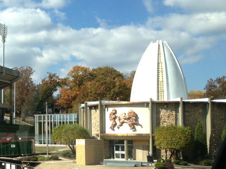 Pro Football Hall of Fame in Canton, Ohio is one of many things to see on an Ohio road trip