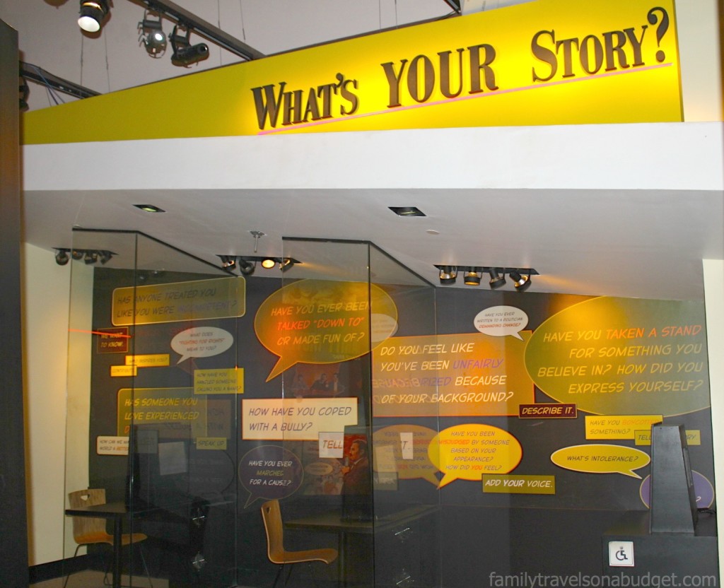 Birmingham Civil Rights Institute: Interactive "What's Your Story?" Exhibit