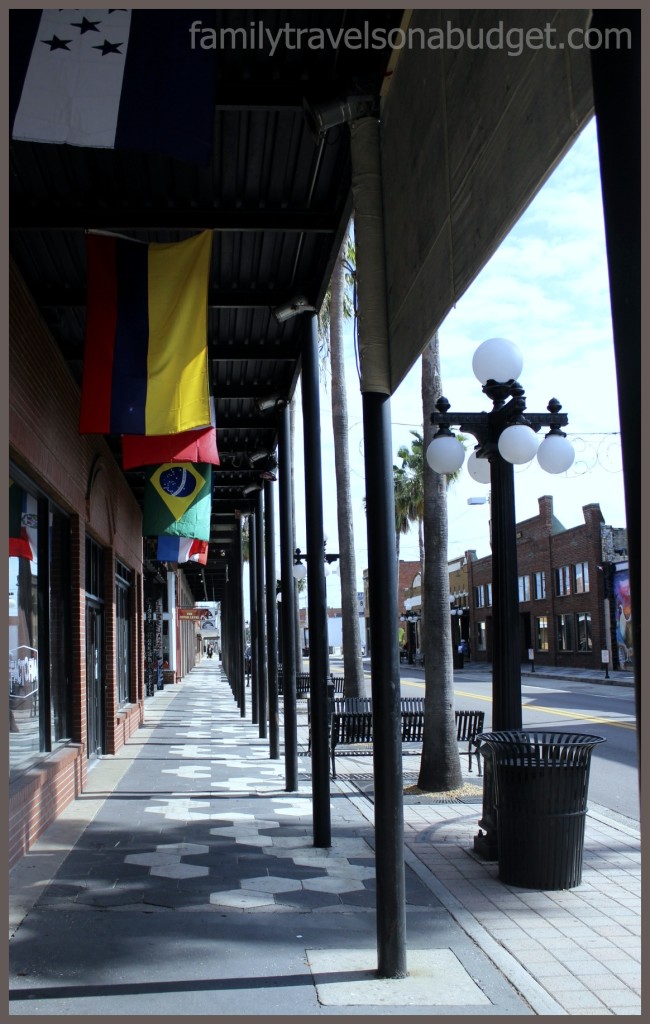 Street view of historic Ybor City.