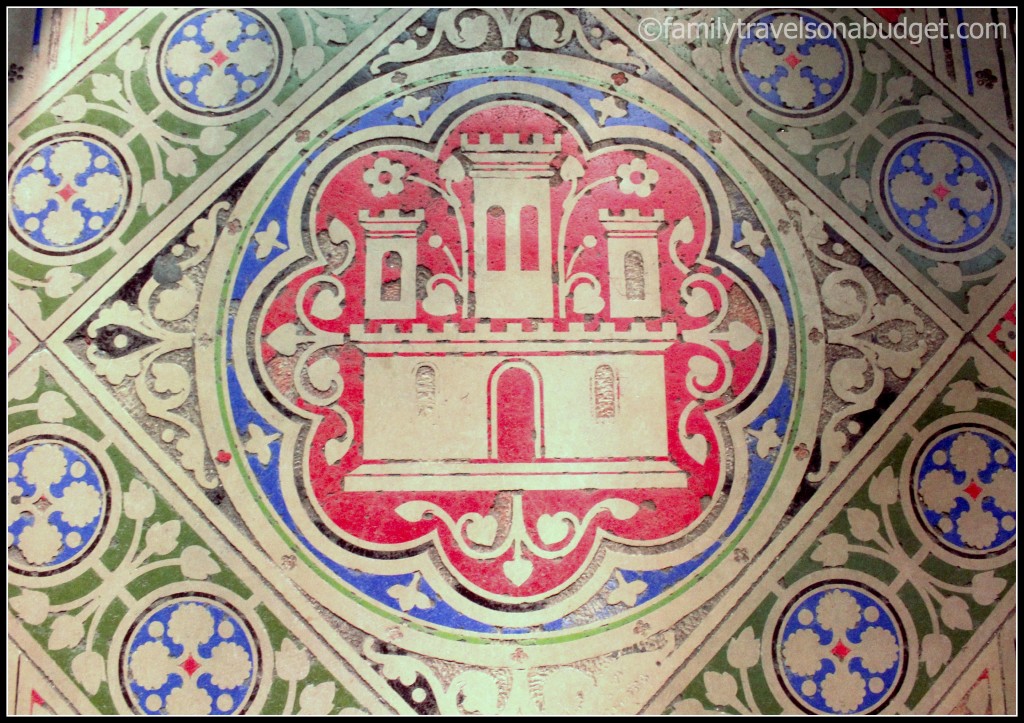 Tile inlay floors at Sainte Chapelle.