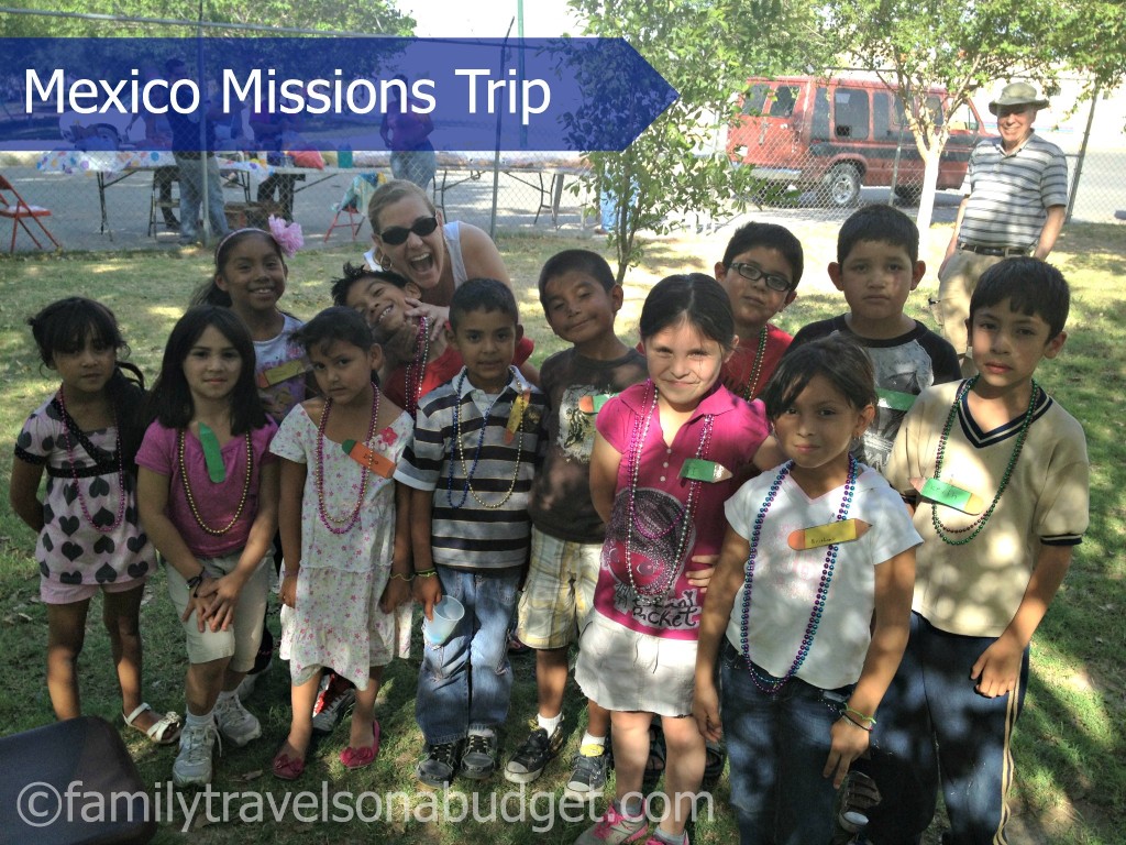 Photo of me with some of the children we served on a mission trip to Juarez, Mexico.