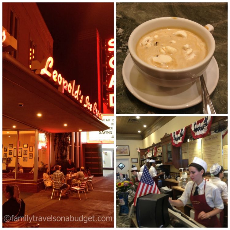 Leopold's Ice Cream Shoppe in Savannah, GA.