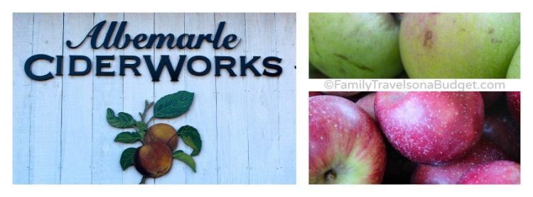 Collage of images from Albemarle Ciderworks in Charlottesville, VA.