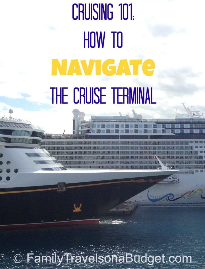 "How to Navigate the Cruise Terminal" showing cruise ships in port.