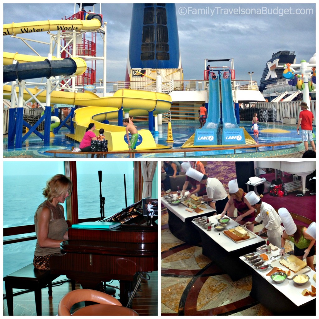 Enjoy the pool deck, entertainment at the piano bar, or a demonstration… and even more during Sea Days!