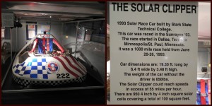 The solar-powered car that was built by members of my college :) (way before I was born, but still!)