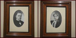 Portraits of Mr. and Mrs. McKinley.