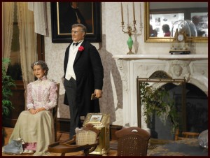 Mr. and Mrs. William McKinley, ready to welcome guests into their home.