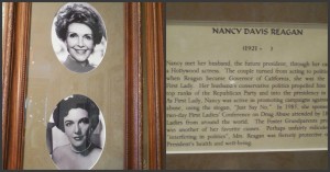 Nancy Reagan's shrine