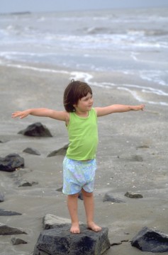 Kid at the Beach, Louisiana Outback