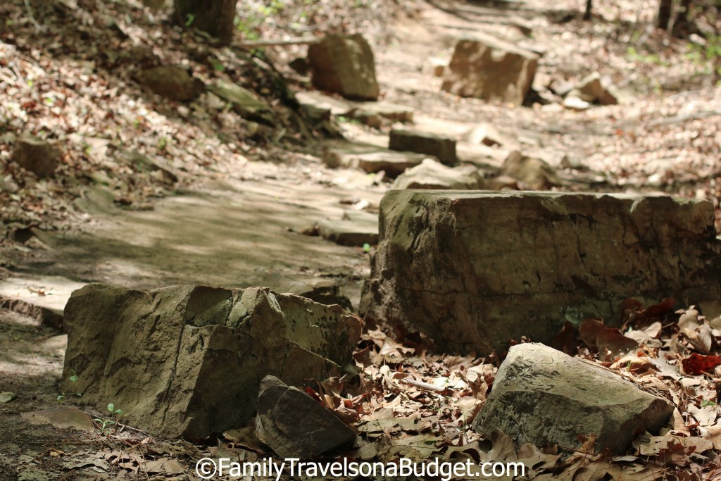 Red Mountain Park trail in Birmingham, Alabama