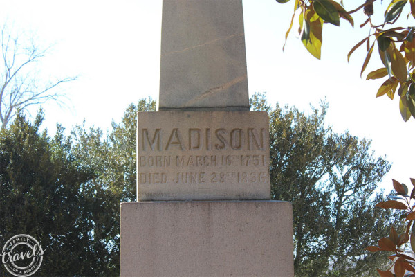 James Madison's Grave Marker at Montpelier