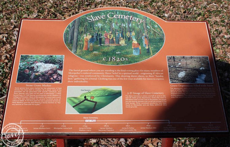 Montpelier: Slave Cemetery explained