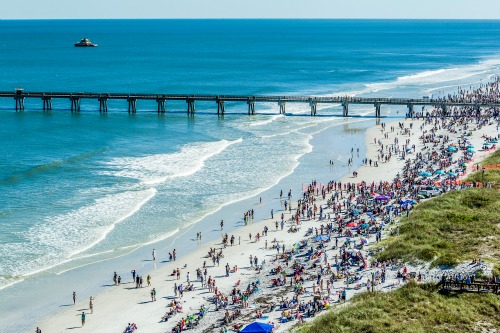 Jacksonville beaches are wide, warm and popular! Whether coming to watch the Blue Angels or just play in the surf, a couple days here are worth the visit.