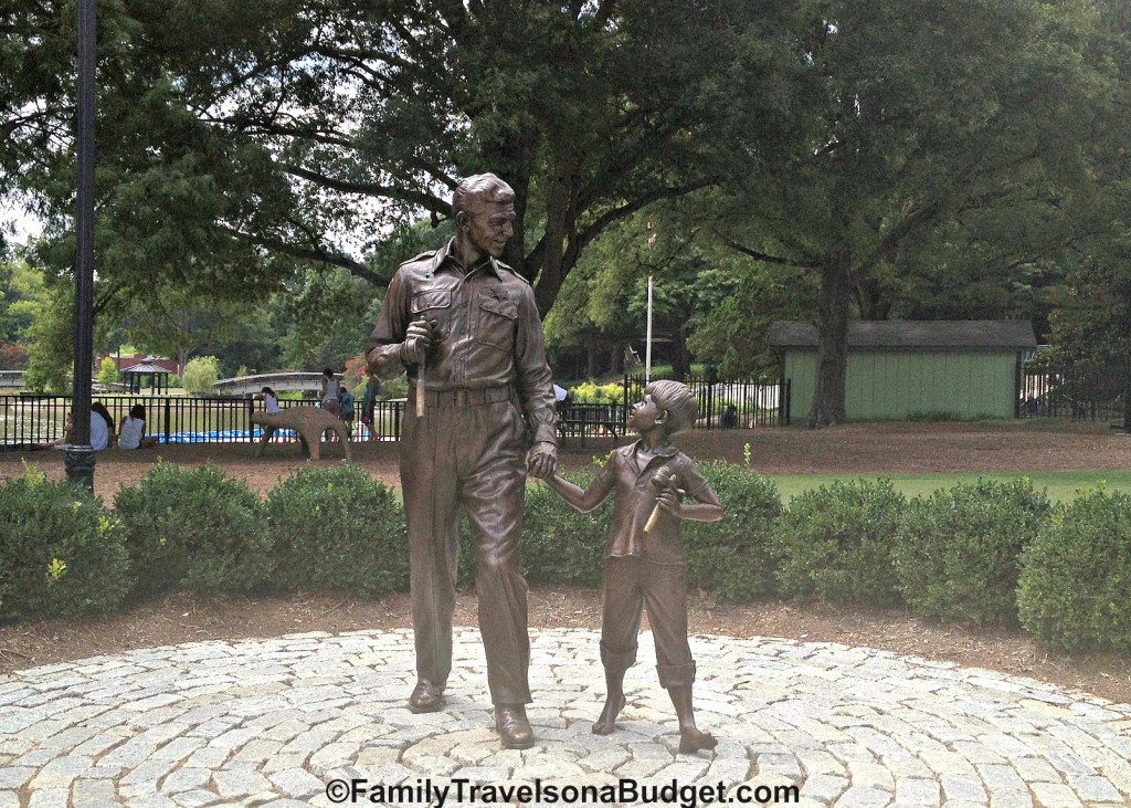 Pullen Park Andy and Opie Statue