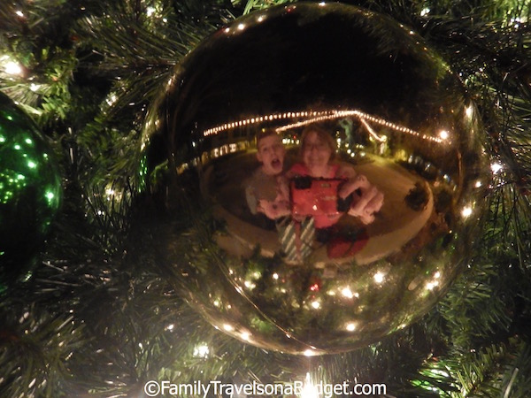 Ben's and my Christmas ornament selfie. Fun bike ride!