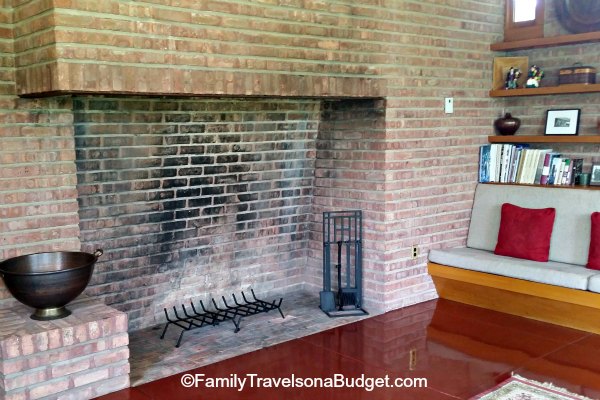 Fireplace and built in furniture in living room