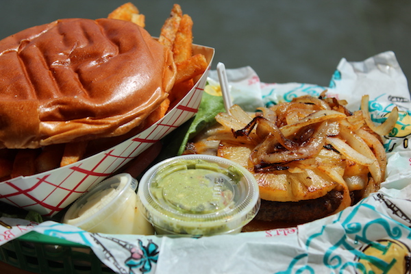 Burger at Lulus in Gulf Shores.