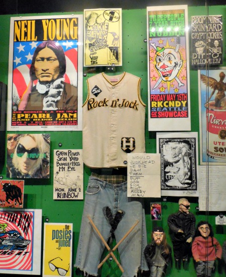 Rock and roll memorabilia at the Rock and Roll Hall of Fame