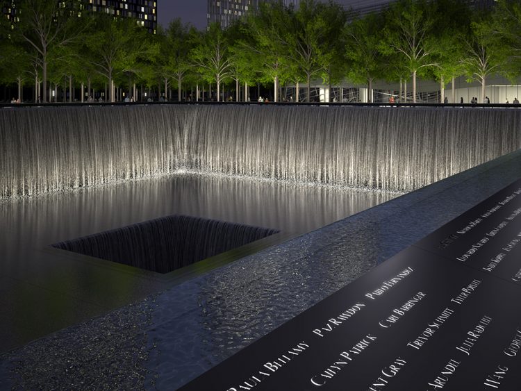 Reflection pool at the Nine Eleven Memorial in New York City