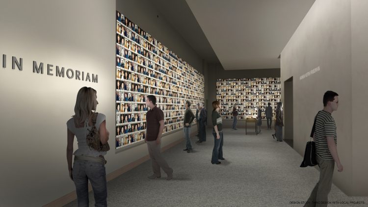 Memorial Wall at the Nine Eleven museum in New York City