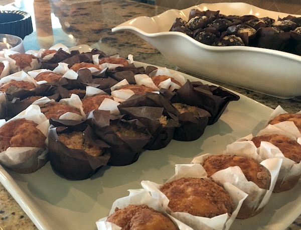 Muffins at these Orange Beach condos include nut free options for those with allergies