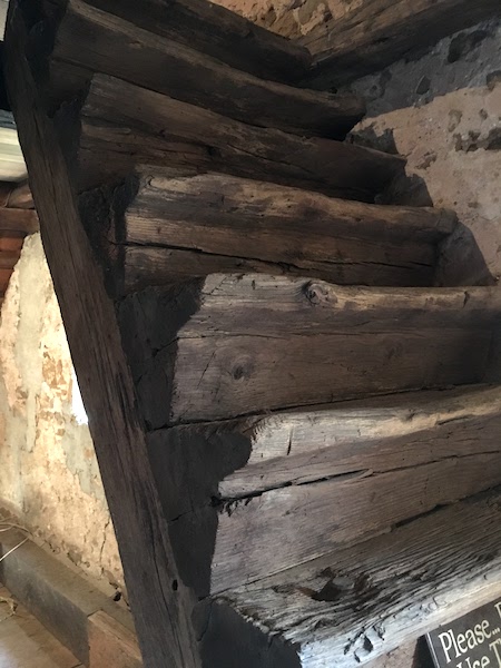 The only wooden log stairs in the United States