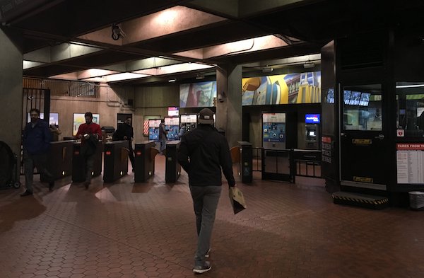 The Washington DC Metropass for tourists is easy enough that my son walks confidently through a subway station.