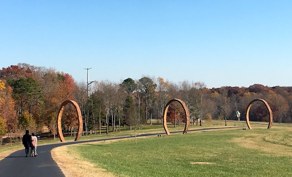 Gyre art installation at NCMA