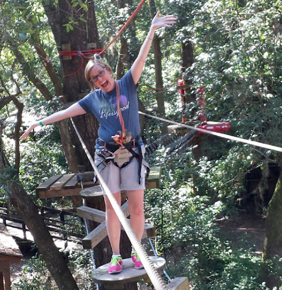 No fear on my adventure vacation through the trees in Tallahassee