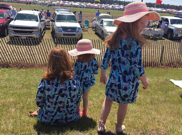 Matching Carolina Cup outfits for adults and kids!