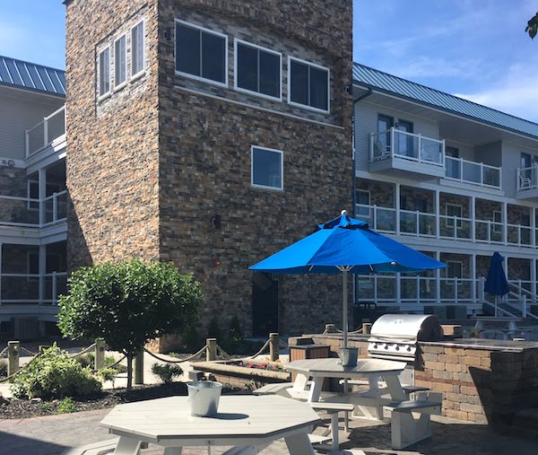 Grilling area at the condos at Put In Bay.