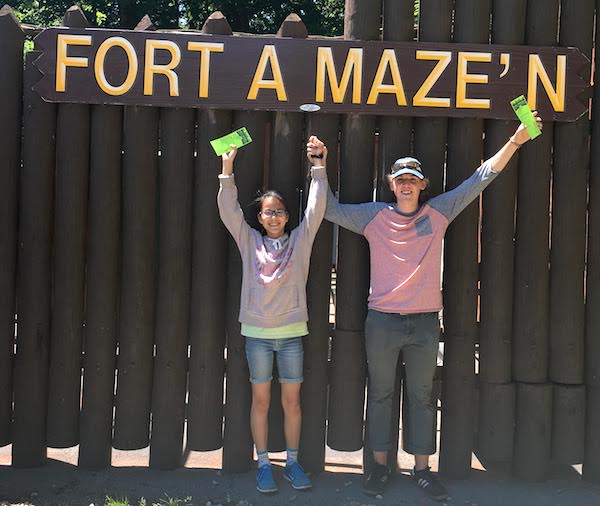 The victors at Fort A Maze'N.