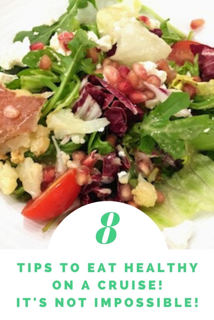 Whether you have dietary restrictions or just want to stay fit, you can eat healthy on a cruise! You don't have to give up all the fun food -- we've got eight tips to help you balance it all. #cruiselife #healthy living #healthyfood #cruisetips  via @karendawkins