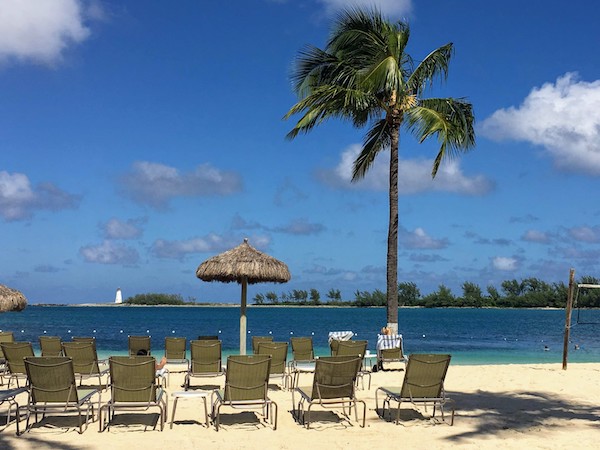 British Colonial Serenity Beach near the Nassau harbour.