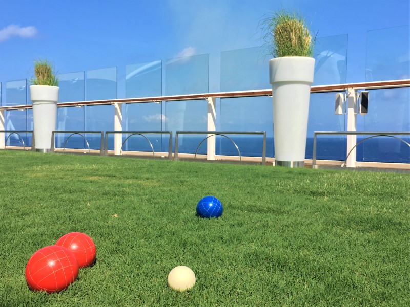 Deck 15 of Celebrity Equinox and Solstice Class Ships has a grassy lawn