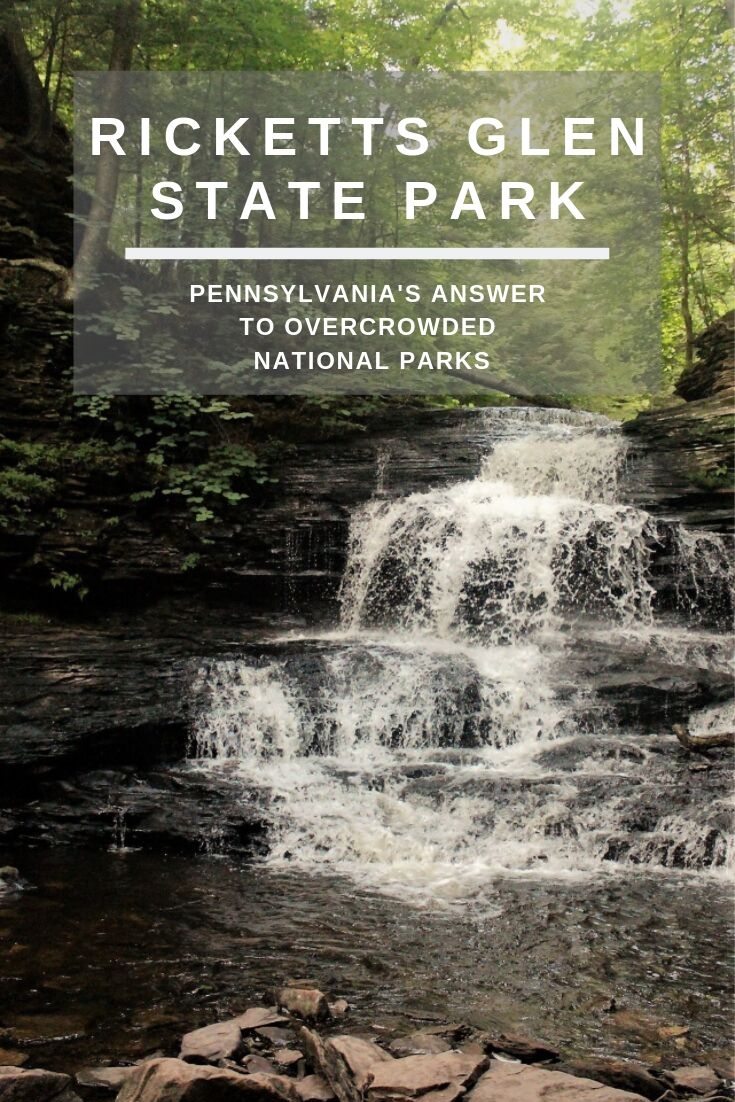 Onondaga Falls at Ricketts Glen State Park in PA