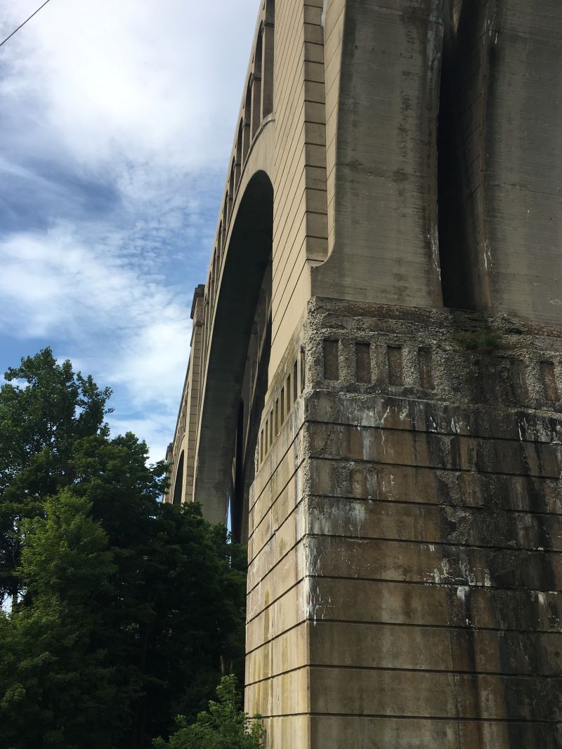 Tunkhannock Creek Viaduct from below on Route 92