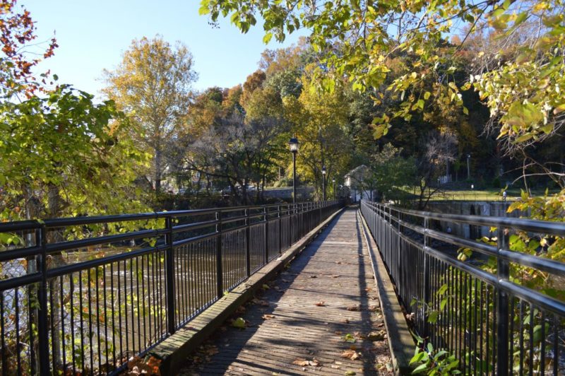 Walking bridge over the Occoquan River in Prince William County, VA