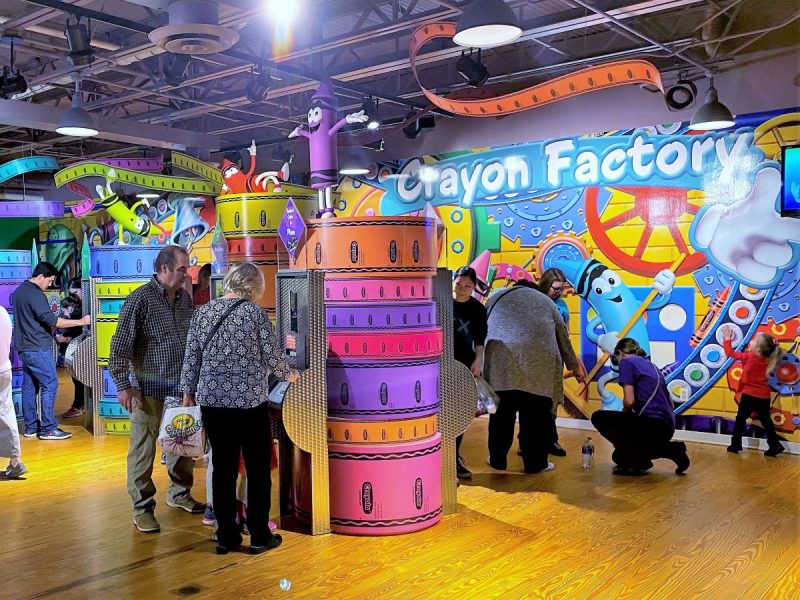 Crayola Experience the crayon museum in Easton, PA.