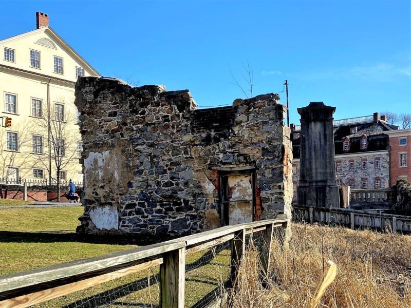 Historic Bethlehem, Pennsylvania, a relic of an old riverfront structure.