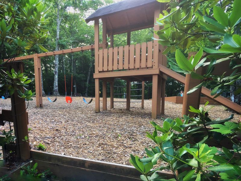 playground for young campers at the Bear Den Family Friendly Campground in NC