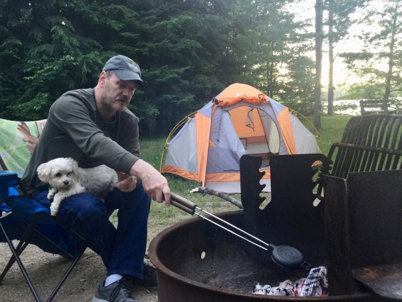 family friendly camping at colwell lake in Michigan's UP