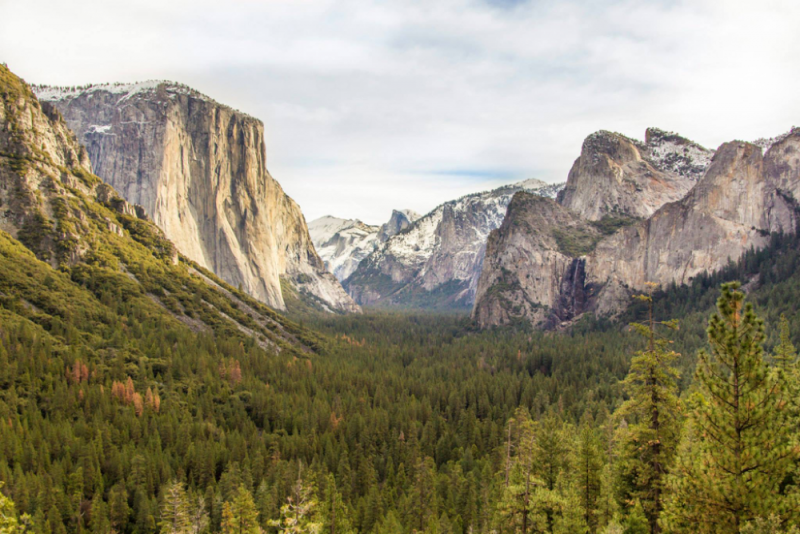 Vista at Yosemite National Park, easily seen on a family friendly camping trip to the park