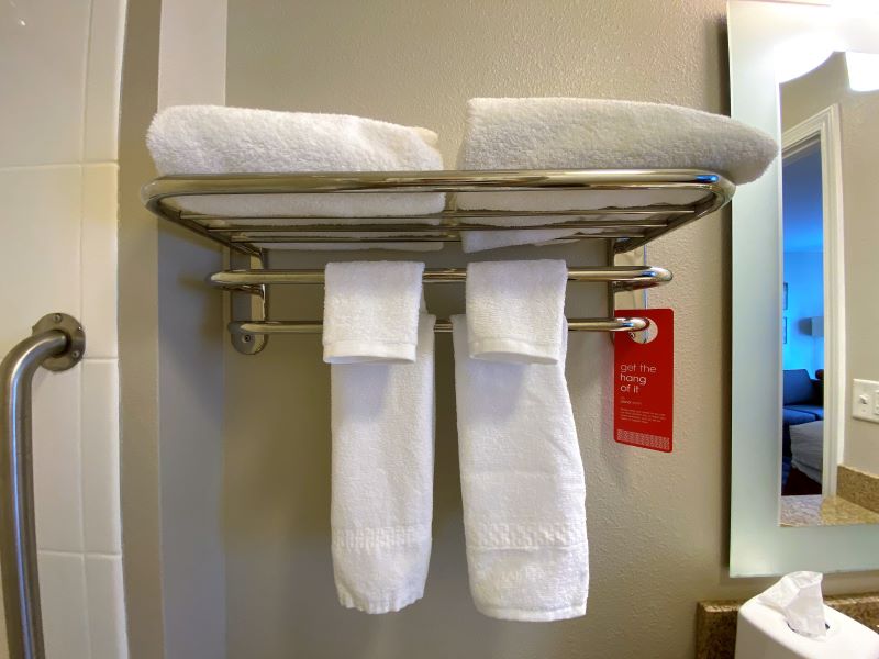 bathroom towels at TownePlace Suites hotels in Fayetteville