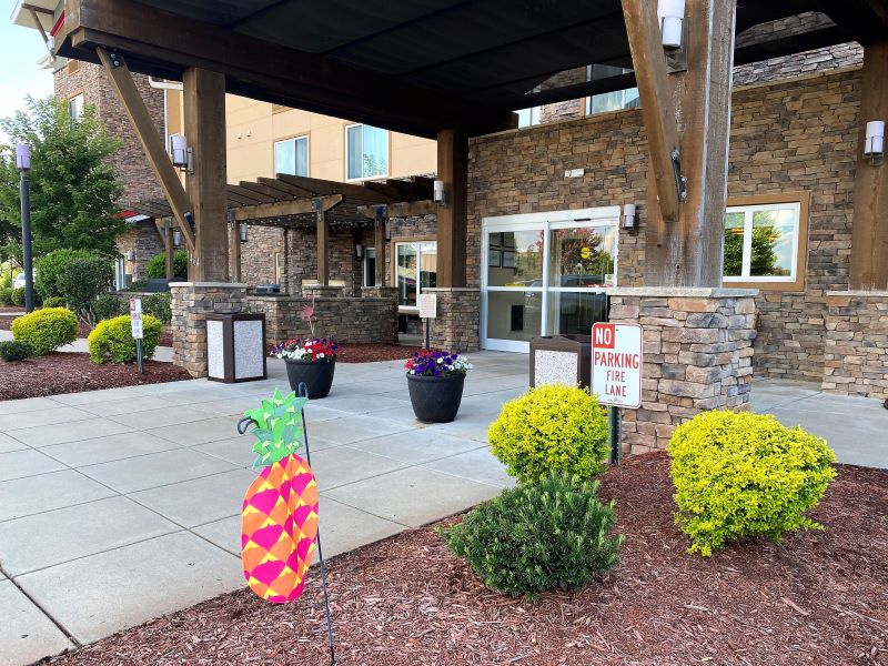 Entrance to the TownePlace Suites by Marriott Hotels in Fayetteville, NC