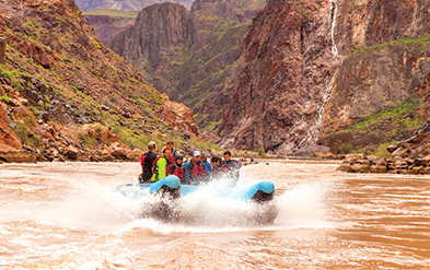 White Water Rafting on the Colorado River with a guide from the Hualapai Tribe, an exhilerating adventure to consider on Grand Canyon vacations for families