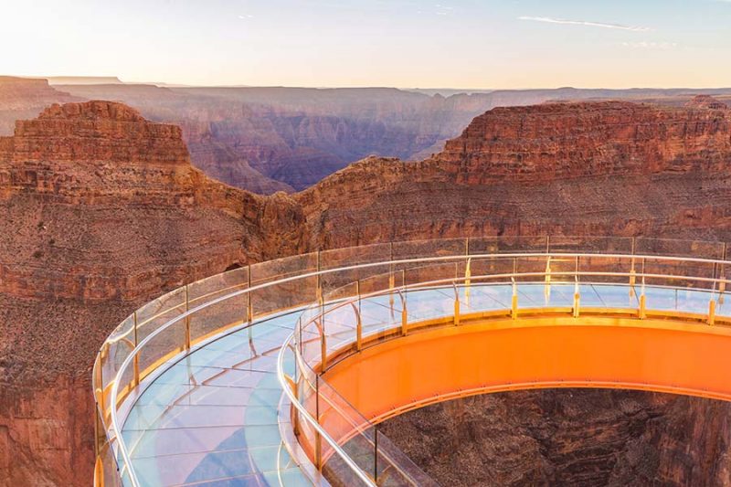 Skywalk glass bottomed bridge at Grand Canyon West