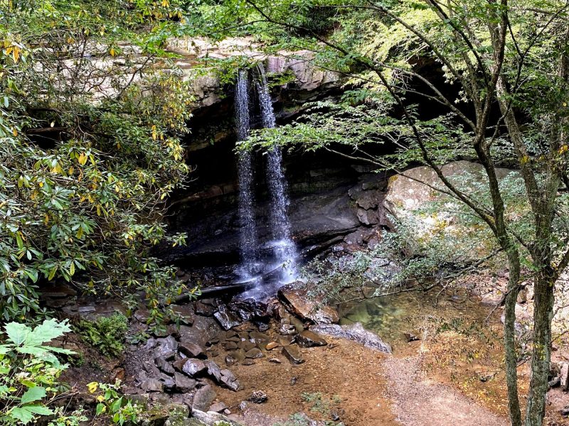 Cucumber Falls at Ohiopyle State Park, one of the best state parks in Pennsylvania